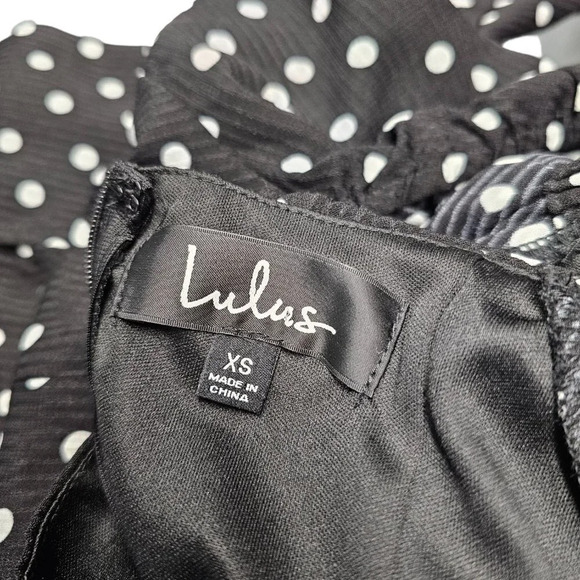 Lulu's Womens Charmed & Classy  Polka Dot Midi Dress Size Small - Picture 6 of 7